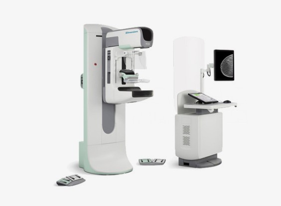 3D mammography system with its acquisition workstation